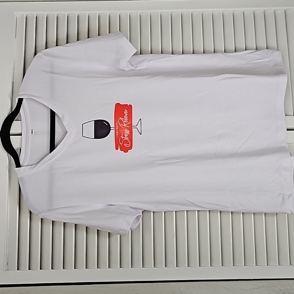 Christmas "Stress Relief" Wine Theme tshirt